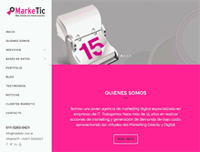 Tablet Screenshot of marketic.com.ar